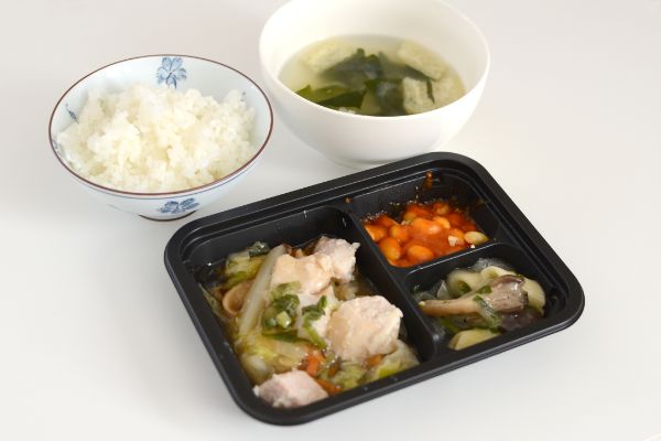 柚子胡椒炒めの定食セット