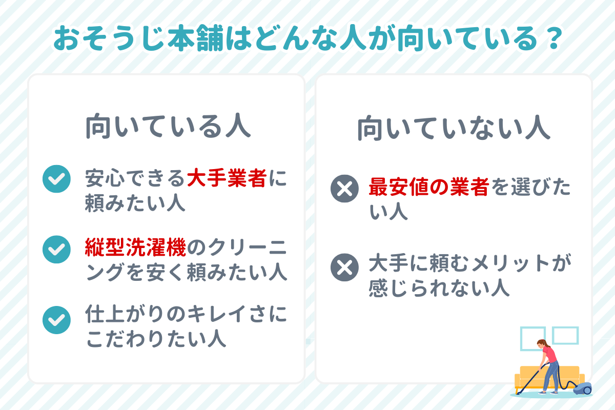 おそうじ本舗はどんな人が向いている？