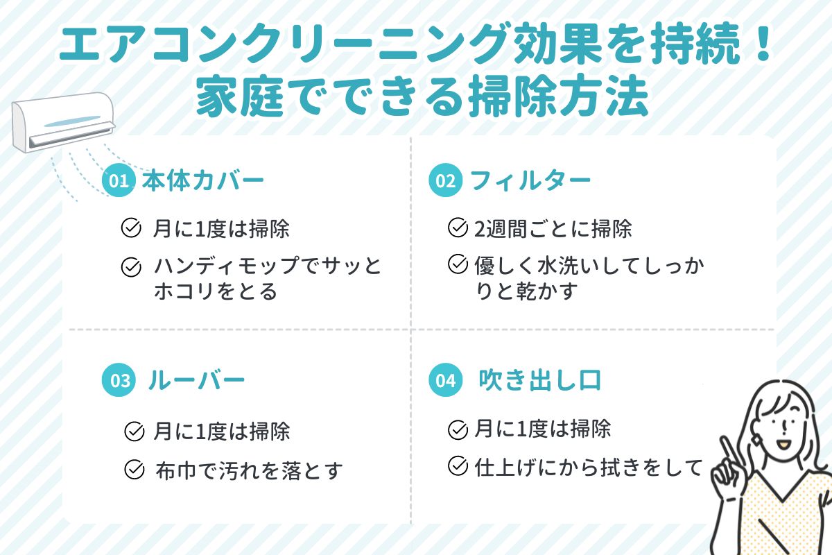 自分でエアコンクリーニングする方法