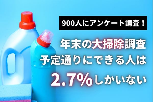 【驚愕】大掃除を予定通りに出来る人は2.7%！ついついやってしまうこと第1位は「漫画・本を読む」